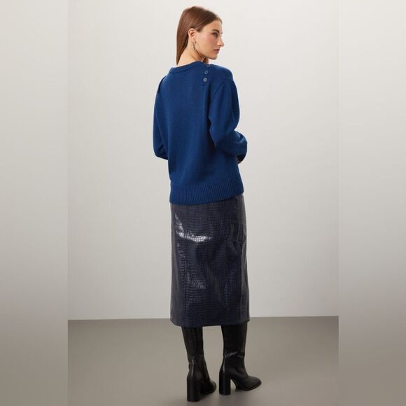 MARISSA WEBB button shoulder sweater size Small - Picture 3 of 9